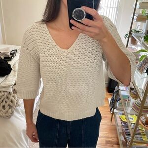 Ann Taylor Loft White Sweater